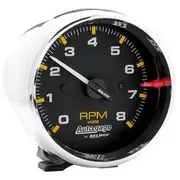 Autometer Auto Gage Tachometer Pedestal Mount In Chrome Cup - 8,000 RPM, AU2301