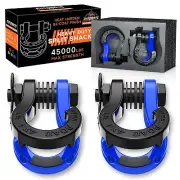 AUTOBOTS Tigertooth Split D Ring Shackles 45,000lb Break Strength, 3/4”Sha