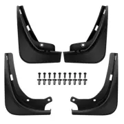 Tesla Model 3 2017-2022 Mud Flaps Splash Guards Front & Rear Black NO DRILLING
