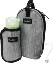 Bottle Warmer For Baby Milk USB Portable Heating Bag Car Water grey