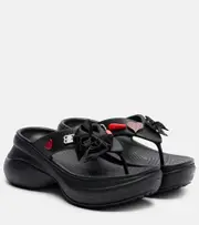 [Balenciaga] Balenciaga x Crocs Jibbitz platform thong sandals AU 5 black