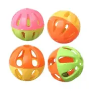 SuperBird Birdie Bird Balls with Bell Foot Toy (4pk) 7cm