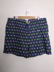 Peter Alexander Harry Potter Pyjama Shorts Womens 3XL XXXL Green Blue Striped