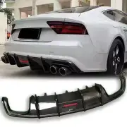 Carbon Fiber Rear Spoiler Diffuser with Brake Light for Audi A7 S7 C7.5 16-2018