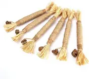 6 Pack Silvervine Sticks Cat Toys Catnip Toys Natural Chew Stick Toy for Cat
