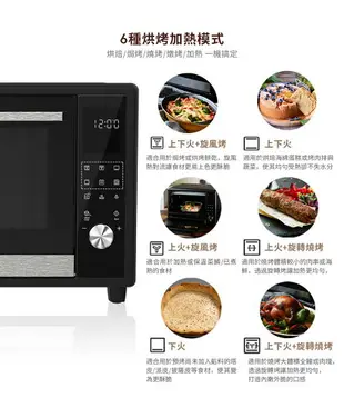 【享4%點數回饋】伊萊克斯Electrolux 40L電子式精準控溫旋風烤箱 廚房家電 EOT40DBD 烤箱