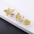 1pc Solid Brass Flower Door Knobs Drawer Cabinet Wardrobe Cupboard Pull Handle