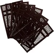 UPKOCH 6pcs Mini Antique Screen Dividers for Rooms Wall Dividers Room Divider Doll House Miniature Accessories Screen New Furniture Coffee Plastic