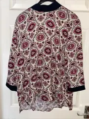 Ladies New Tags White Blouse Top Size Medium Only