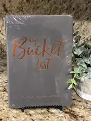NWT Eccolo World Traveler "My Bucket List" Sealed Lined Leather Journal Book