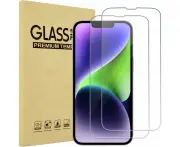 [2-Pack] 9D Tempered Glass for iPhone 14 Pro Max Full Screen Protector Glass Apple Premium Protection Film - 14 Pro Max