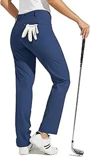[WILLIT] Women's Golf Pants Stretch Hiking Pants Quick Dry Lightweight Outdoor Casual Pants with Pockets Water Resistant
