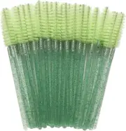 100PCS Disposable Glitter Mascara Wands Lash Brush Eyelash Makeup Spoolies for E