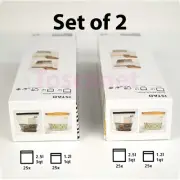 2 Pack IKEA ISTAD Resealable Bags 50 Pack, 3 qt & 1 qt Black/Yellow Double seal