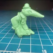 Denier Aardvark Green Eraser Figure 1960s