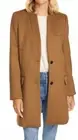 NWT Veronica Beard Car Coat Size 6 Lambswool Cashmere Camel
