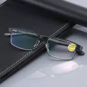 Mens Metal Rectangle Business Reading Glasses Eyeglasses 1.0 1.5 2.0 2.5 3.0 3.5