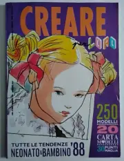 Vintage 1987 Creare Create Paper Doll Sew Knit Activity Pattern Book Magazine