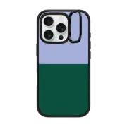 iPhone 16 Pro Impact Ring Stand Case MagSafe Compatible Periwinkle And Green Color Block