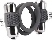 Double Ring Design Shaft Ring With Ball Rring Extured Silicone Bionic Bullet Delay Ring Premium Elastic Ring For Men Long Lasting Enhancement Ring Bed Exercise Ring Sports Bodybuilding Trainer
