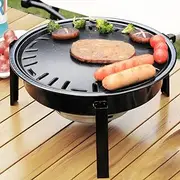 Portable Charcoal Grill, Camping Barbecue Table Grill Outdoor Cooking BBQ Grill, Fire Pit Barbecue Grill for Picnic