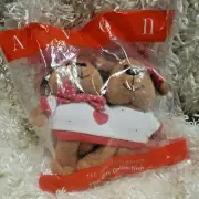 TEE FOR TWO PLUSH Avon Vintage Gift Collection Siamese 6" Bear Set SEALED NOS!