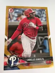 2018 Bowman Paper Prospects 5x7 Cornelius Randolph Phillies BP30 Gold 03/10