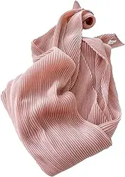 [ANIDL] Crinkle Solid Color Cotton Hemp Small Square Scarfs Silk Scarf,Female Four Seasons Thin Wrap Scarf Head Shawl