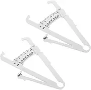 2pcs Fat Caliper Body Fat Testers Body Fat Measuring Device Skinfold Caliper Body Fat Measurement Tool Body Tape Measure Digital Measuring Tape Body Measuring Tape Skinfold Test