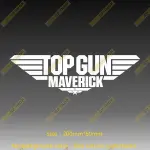 捍衛戰士 TOP GUN MAVERICK 透明底 白色 車貼 F-14 防水防曬貼紙 空軍 軍機 戰鬥機 美國海軍