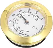 SOLUSTRE Multifunctional Round Temperature Gauge Accurate Indoor Thermometer for Cabinets Homes and Offices Elegant Design for Sophisticated Spaces