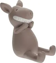 ASAKKURA Cute Pig Resin Phone Holder Cartoon Animal Stand for Desk Bedroom Classroom Stable Mobile Phone Bracket Decorative Ornament Friends