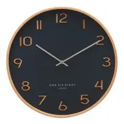 WALLACE Petrol Blue 53cm Silent Wall Clock