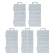 12 Solts Empty Transparent False Nail Art Tips Storage Box for Nail Jewelry Bead
