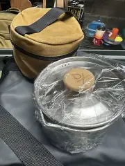 Uberleben Kessel Pot w/ Waxed Canvas, Stainless Steel