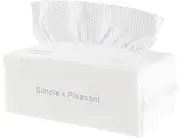 Disposable Face Towel Thick Cotton Makeup Soft Cleansing Wipes Dry Cleaning Towels for Skin Care (1 Pack)