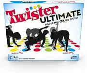 Twister Ultimate: Bigger Mat, More Coloured Spots, Family, Kids Party Game Age 6+; Compatible with Alexa (Amazon Exclusive)