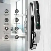 Premium Digital Smart Door Lock 3D Face Fingerprint Code WIFI APP + Lock/Striker