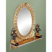 Design Toscano King Amenhotep Egyptian Statue Vanity Mirror