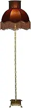 Indoor Floor Lamps Romantic Living Room Bedroom Full Copper Floor Lamp Palace Vintage Tassel Caramel Floor Lamp (Light Source Not Included) Standing Lamp