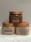 Tree Hut Frosted Sugar Cookie, Iced Coffee, Cinnamon Dolce Body Scrub Bundle
