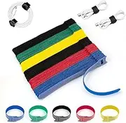Cable Ties Reusable Zip Ties 120pcs Reusable Cable Ties Cord Organizer Cable Organizer Cable Management Wire Organizer Wire Management Wire Tie Wraps Cable Wrap Attache Cable Keeper Cable Labels