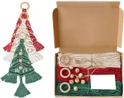 NAUZE 3 PCS Christmas Tree DIY Kits for Christmas Macrame Christmas Tree Kit ...