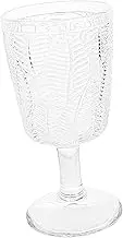 FUNNETOYU Elegant Decorative Goblet Glass Premium Transparent Wine Cup for Home Office and Parties for Cocktails Juices and Beverages Present for Friends and Family