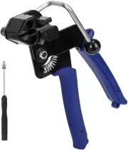 Metal Zip Ties Cutter Stainless Steel Cable Tie Gun One hand type tool, Blue