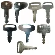 Tractor & Equipment Ignition Key Set - 8 Different Keys Fits Kubota Models