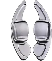 Car Steering Wheel Shift Paddles for S&Koda Octavia A7 MK3 5E RS VRS Superb B8 Scala Karoq Kodiaq Car Steering Wheel Shift Paddle Cover Shift Extension Rod HTEOPOEKFR(Gray)