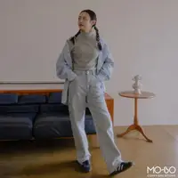 在飛比找momo購物網優惠-【MO-BO】經典oversize工裝丹寧褲