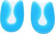 SEWOART 1 Pair Half Foot Insole Shoe Mat Shoe Insoles Shoe Pads U Shaped Heel Pads Silicone Shoe Pad for High Heel Silicone Insoles Comfort Heel Pad Blue