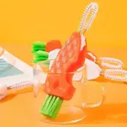 Cup Lid Detail Brush Carrot Design Distinctive Brush Collapsible And Portable